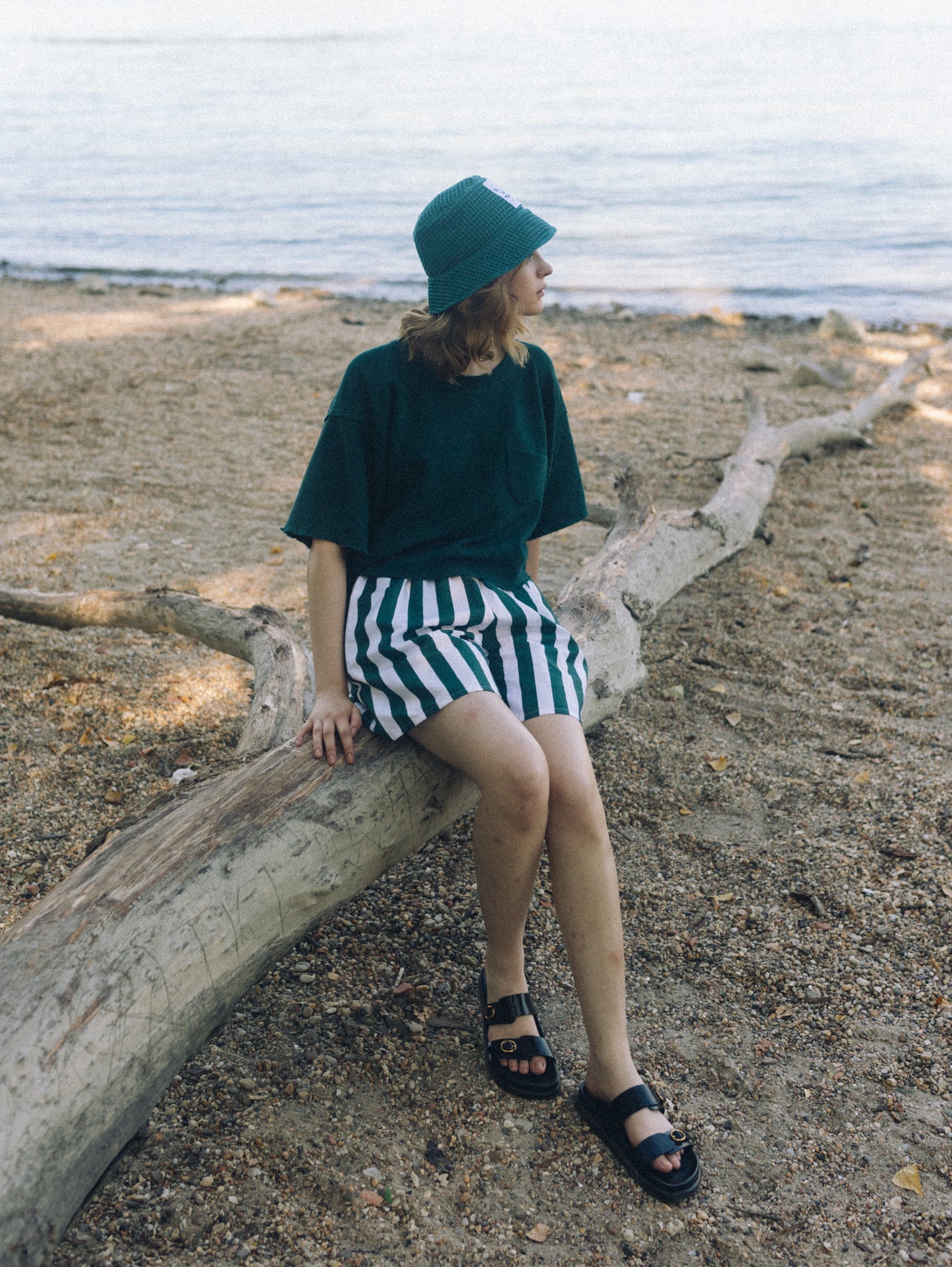 ZW STRAND Balaton zöld női crop top