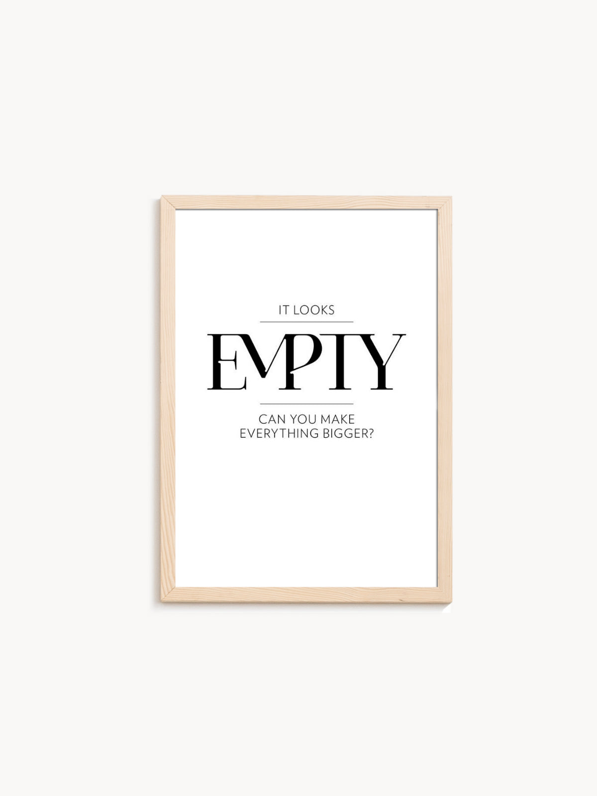 IT LOOKS EMPTY graphic - Marcell Puskás