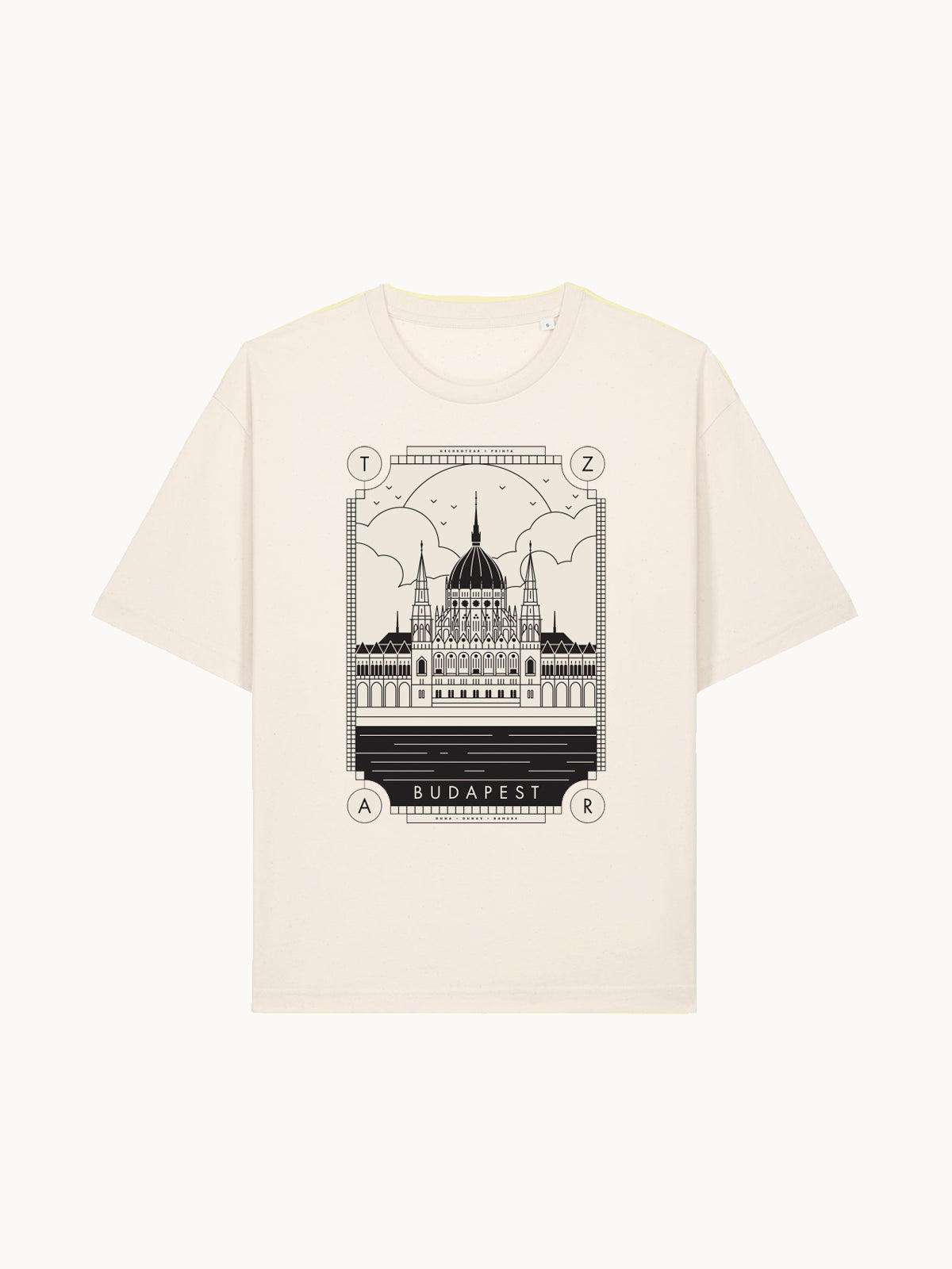 Tzar X Printa Parlament natúr uniszex póló