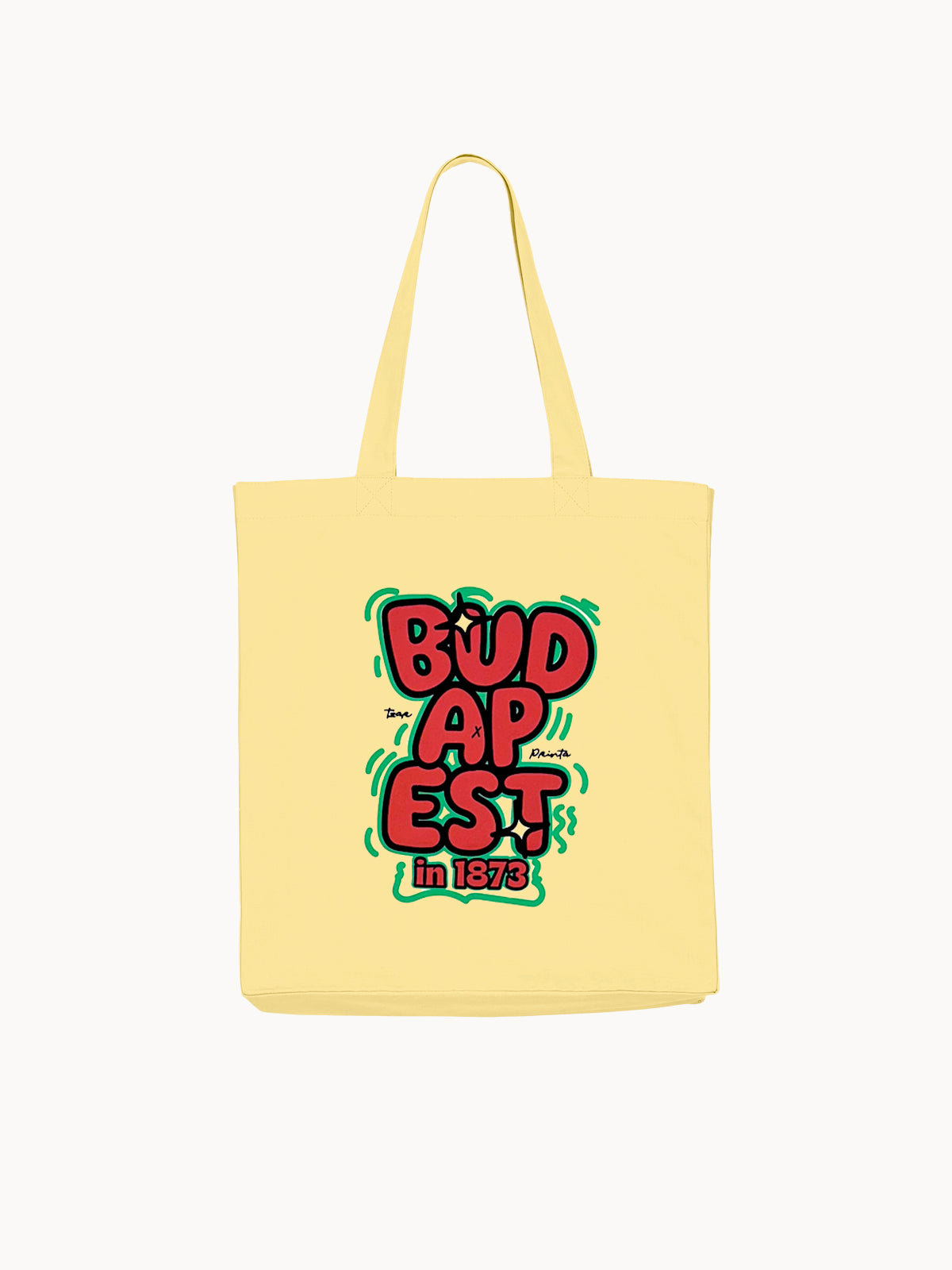 Tzar X Printa Budapest sárga totebag