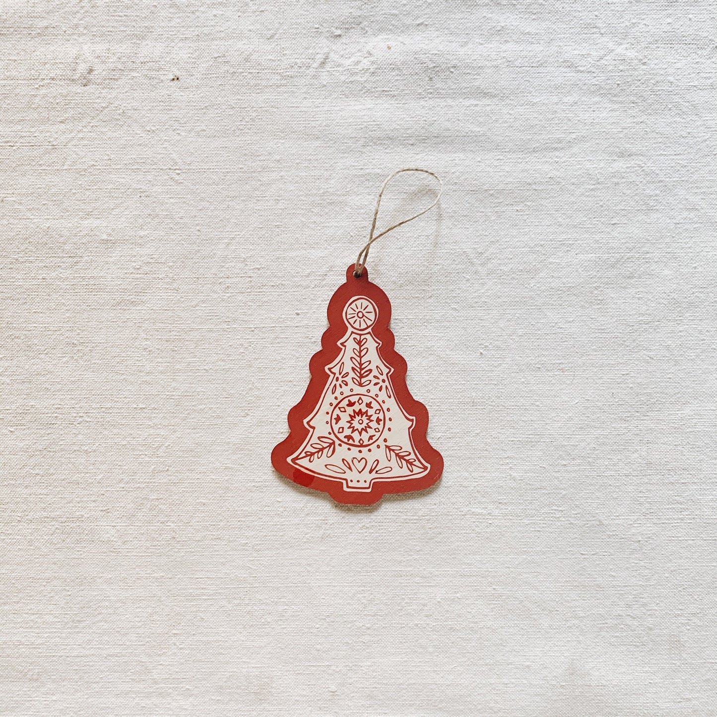 Laser cut wooden Christmas tree decorations