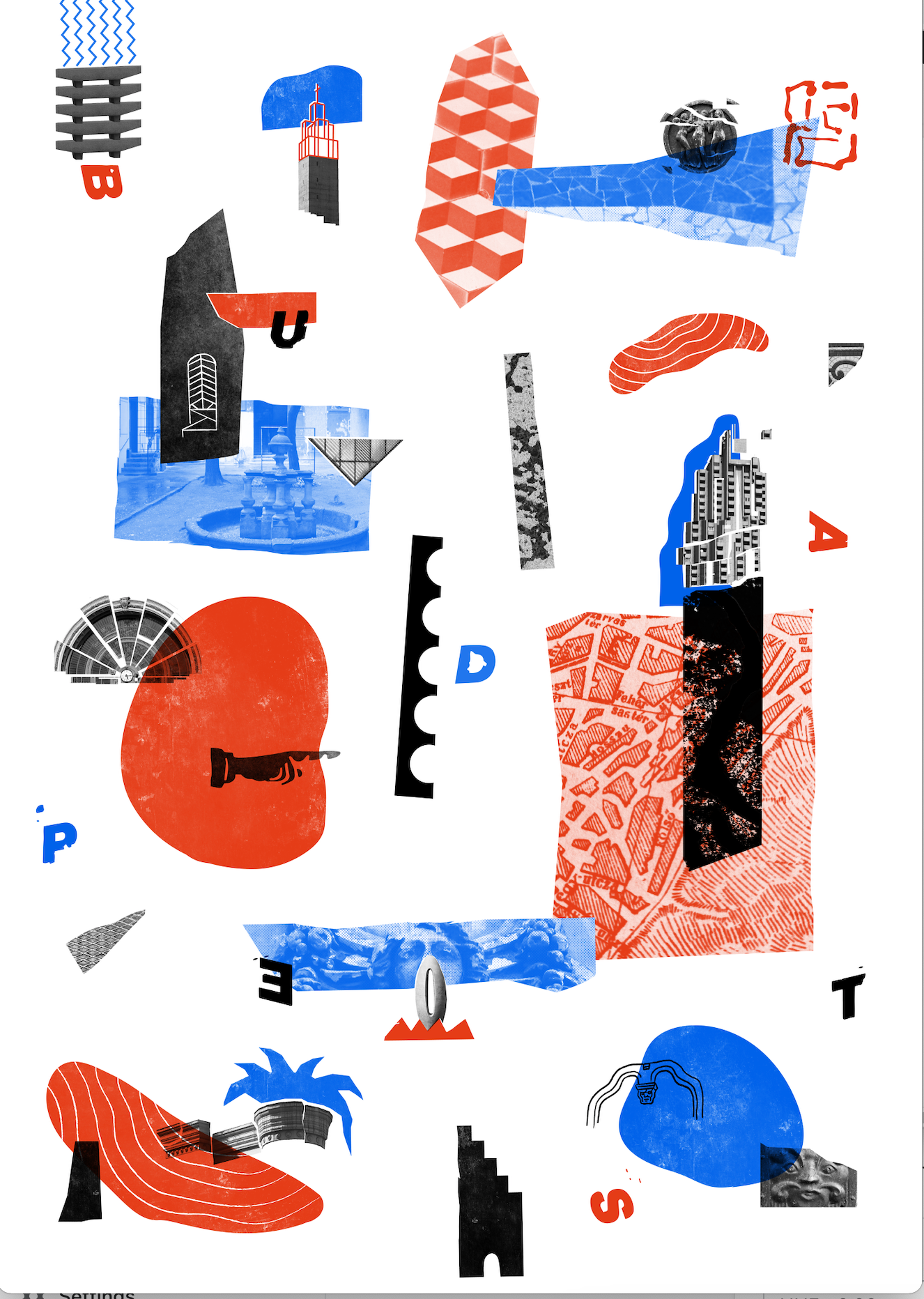 Várostöredék I. B2 - grafika Thury Lili