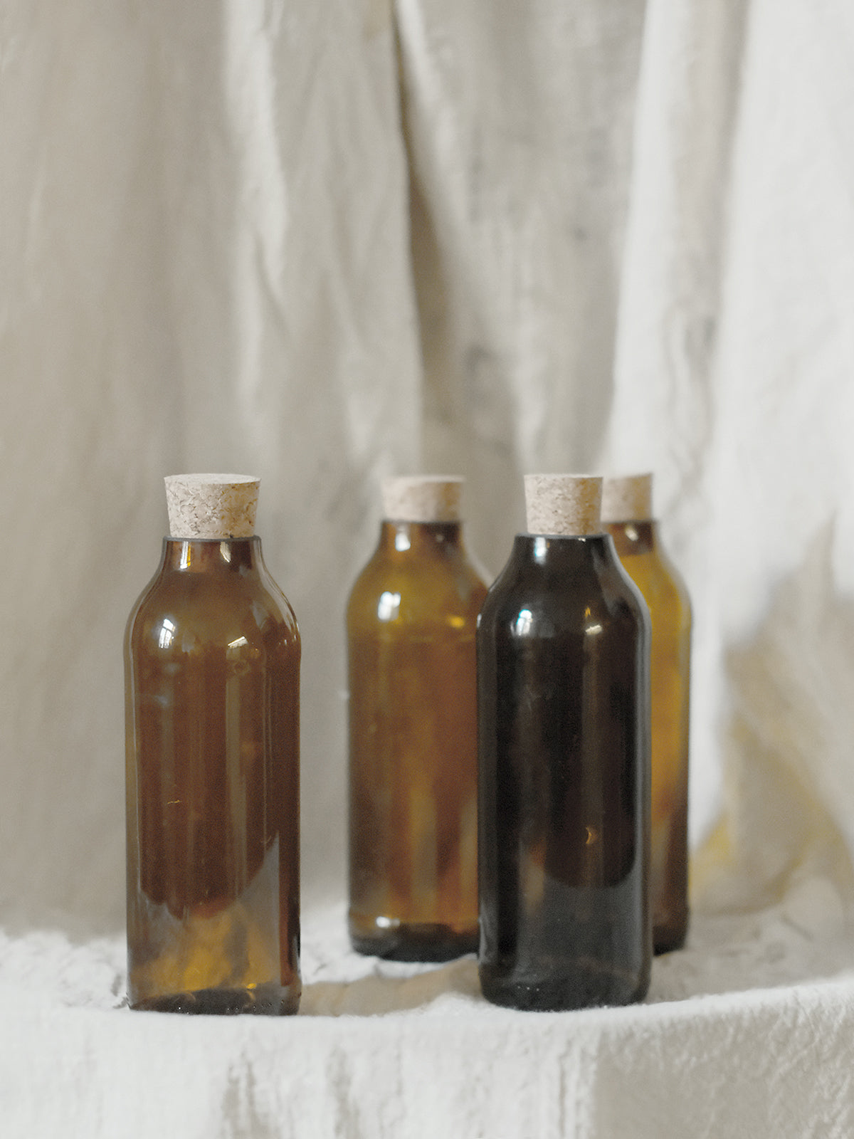 Brown glass container