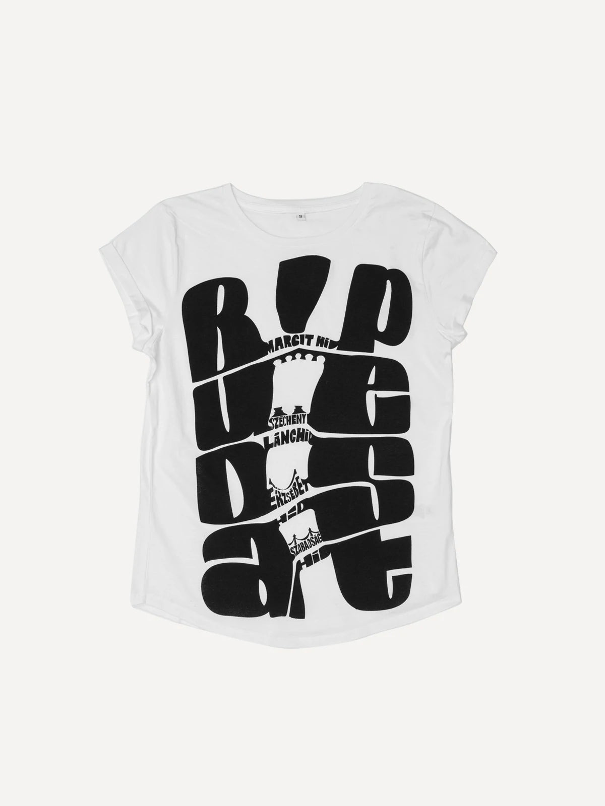 Budapest Hidak white women's t-shirt
