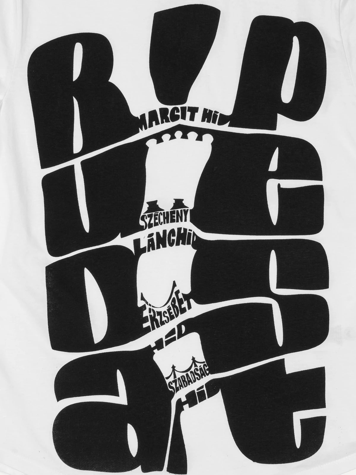 Budapest Hidak white women's t-shirt