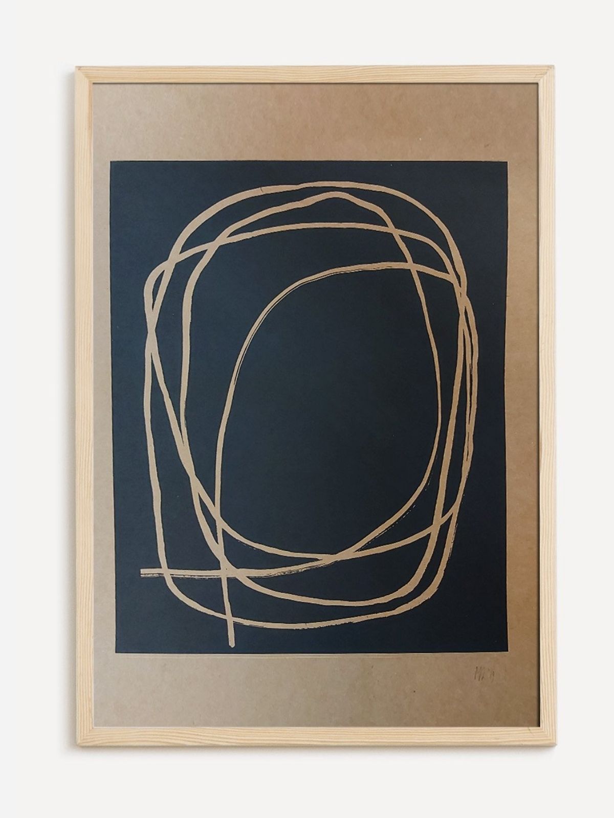 Doodle brown and black graphics B2 - Zita Majoros