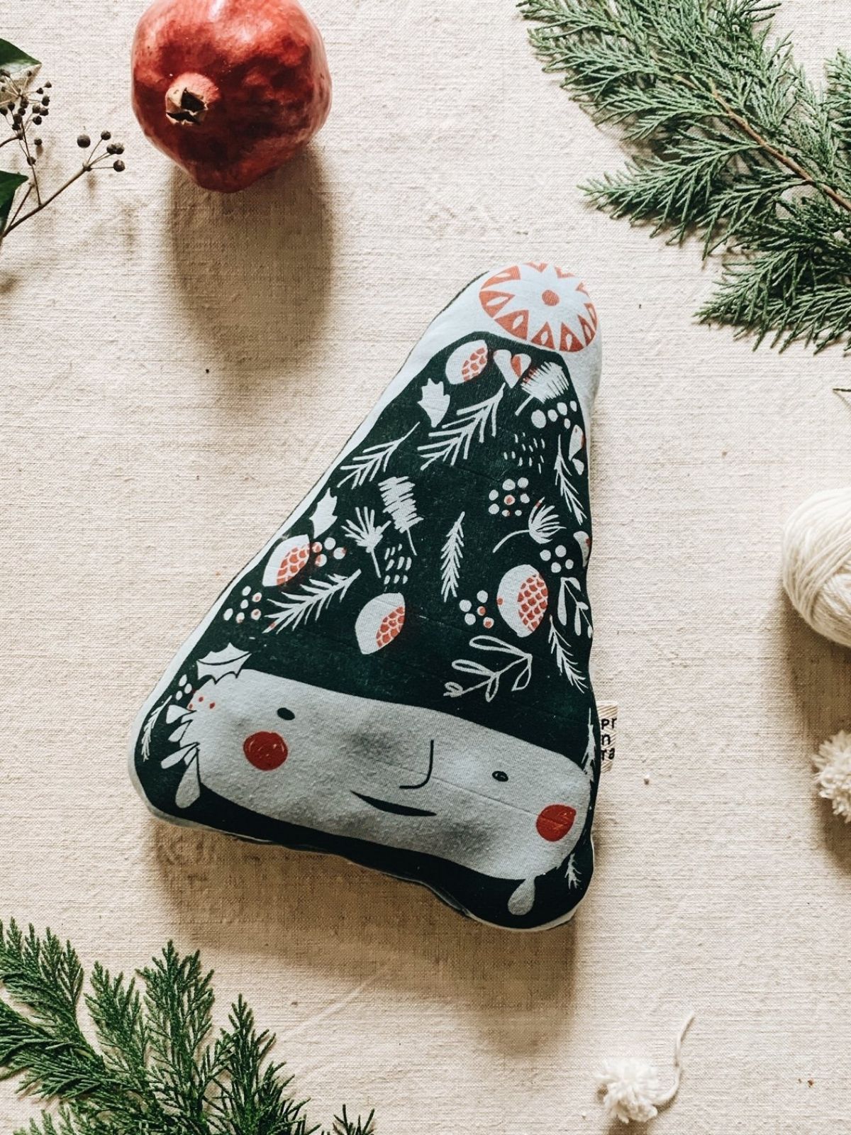 Christmas tree elf pillow doll