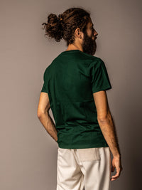 Mátra mintás zöld férfi póló