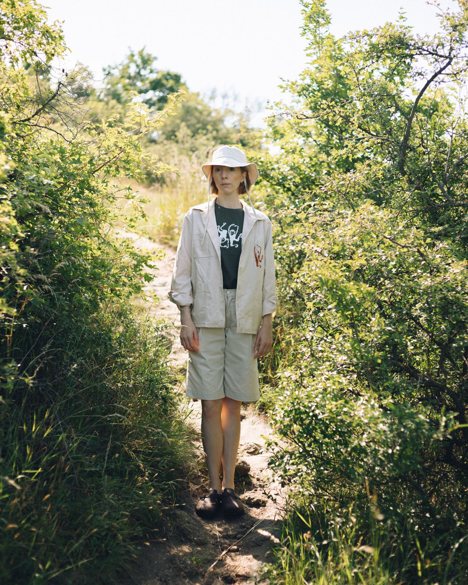 Jane Goodall natúr uniszex hosszúujjú ing