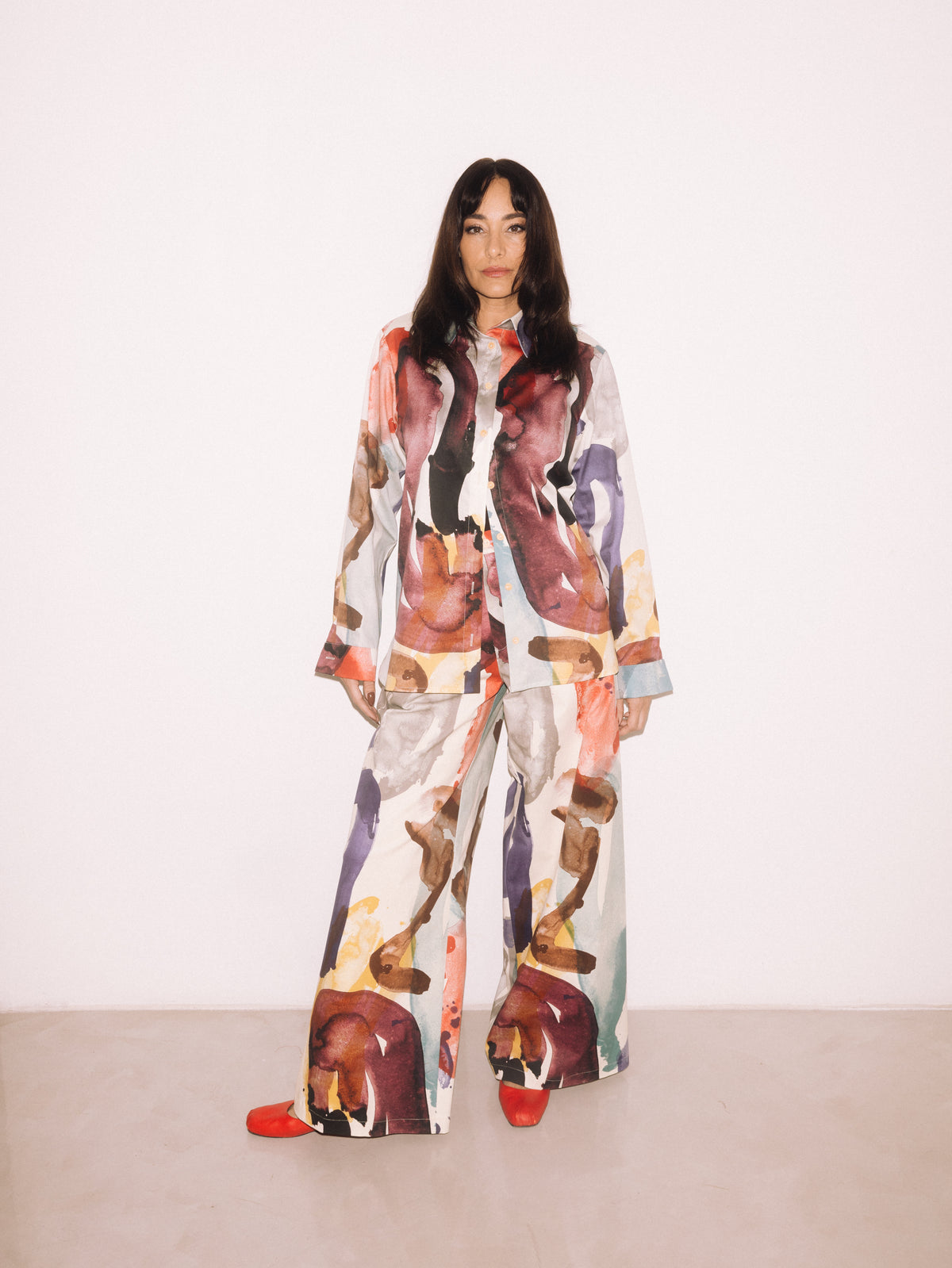 Symbols women's loose pants