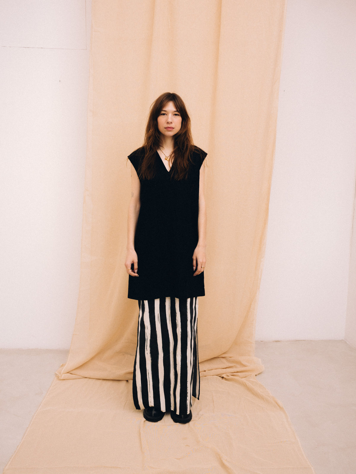 Natural black women's maxi skirt