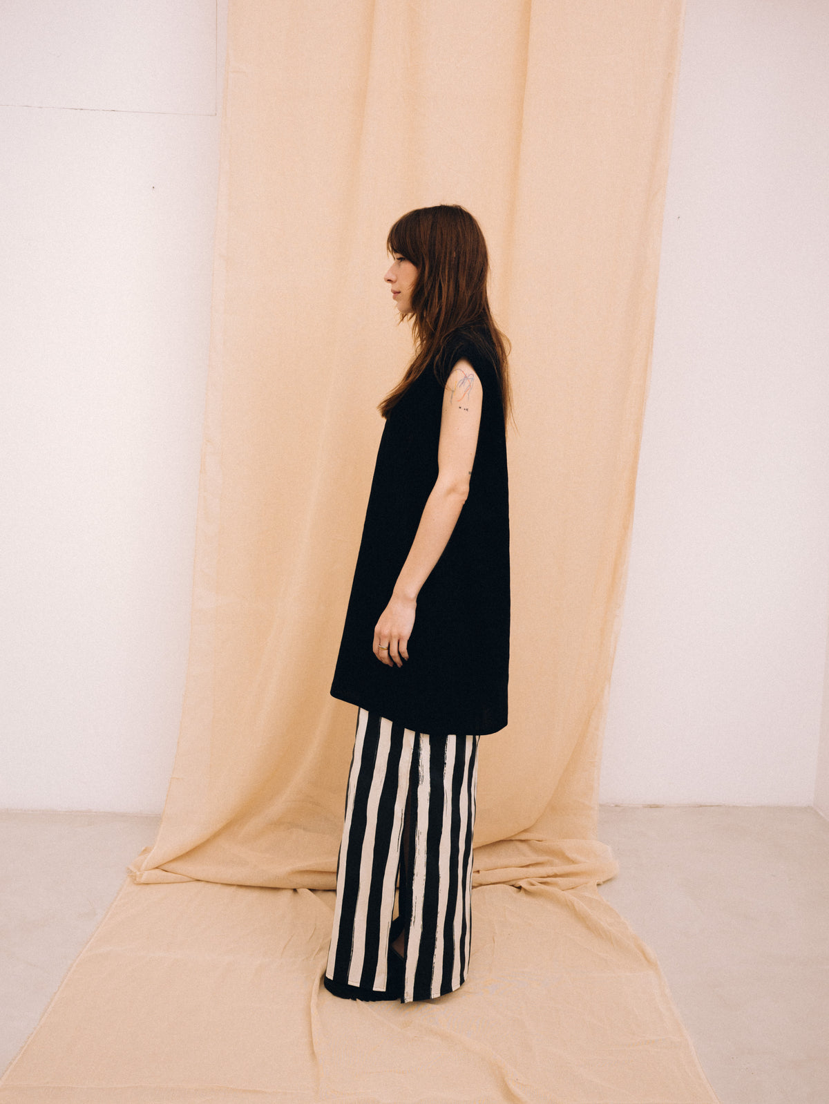 Natural black women's maxi skirt