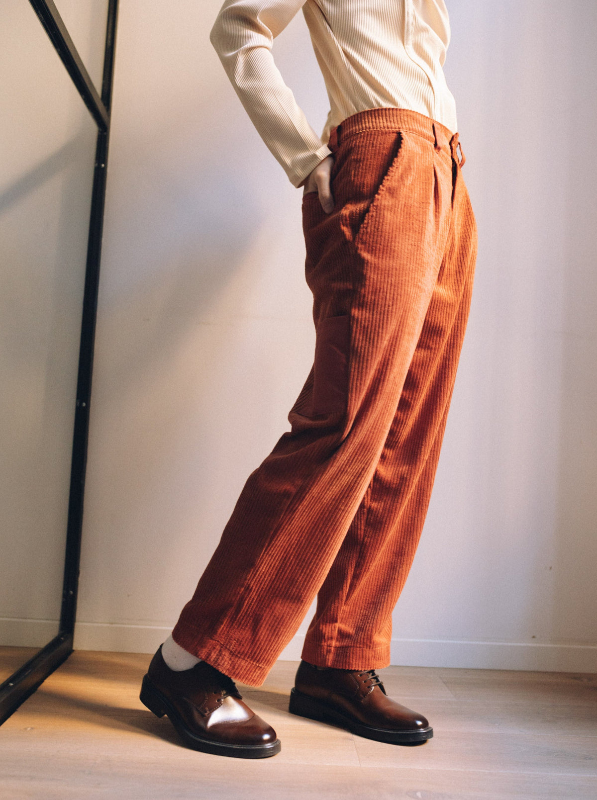 Terracotta women's trousers