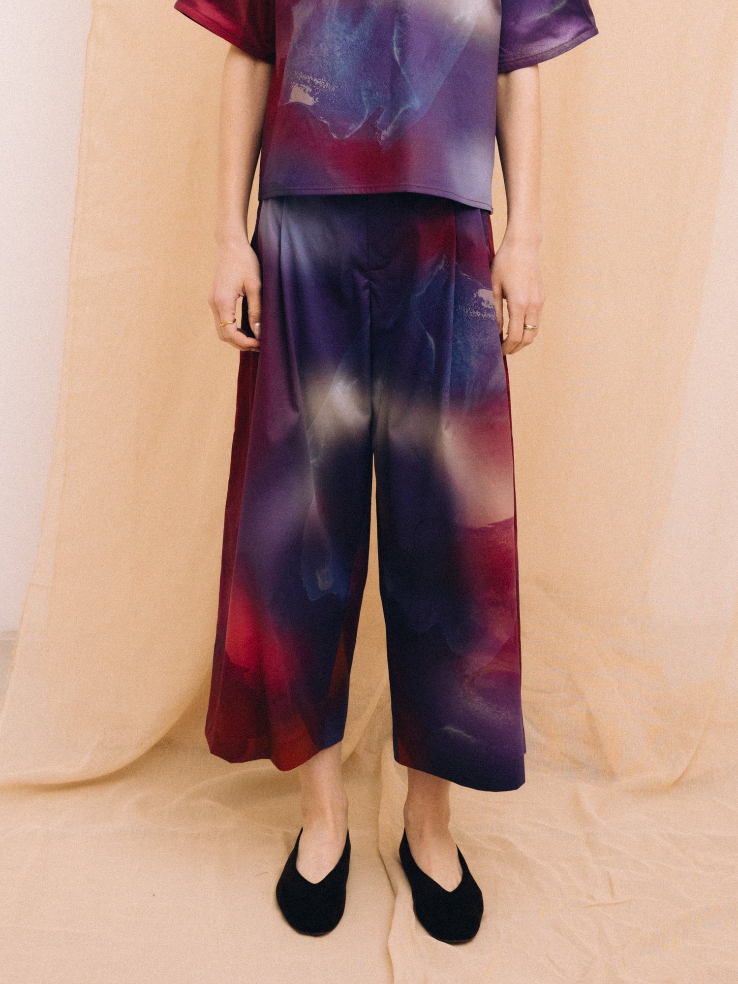 Burgundy Haze Women's Culottes