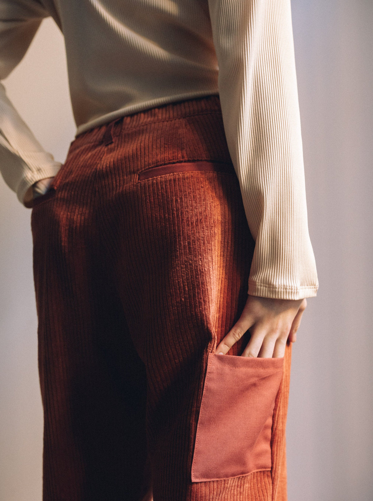 Terracotta women's trousers