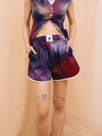 Burgundy haze women's shorts