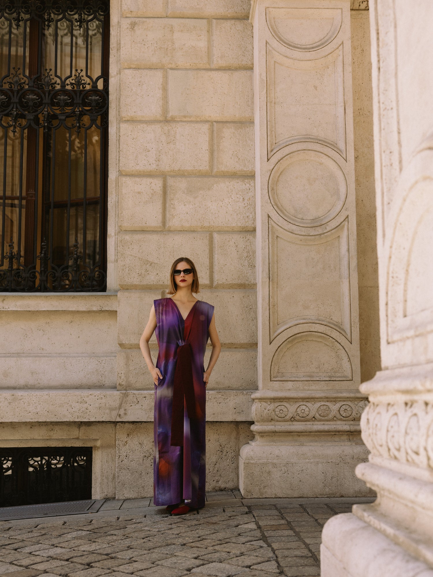 ZW burgundy haze maxi dress