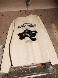 "Art and design" natúr férfi pulóver