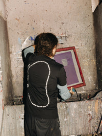 "Printa studio" fekete férfi póló