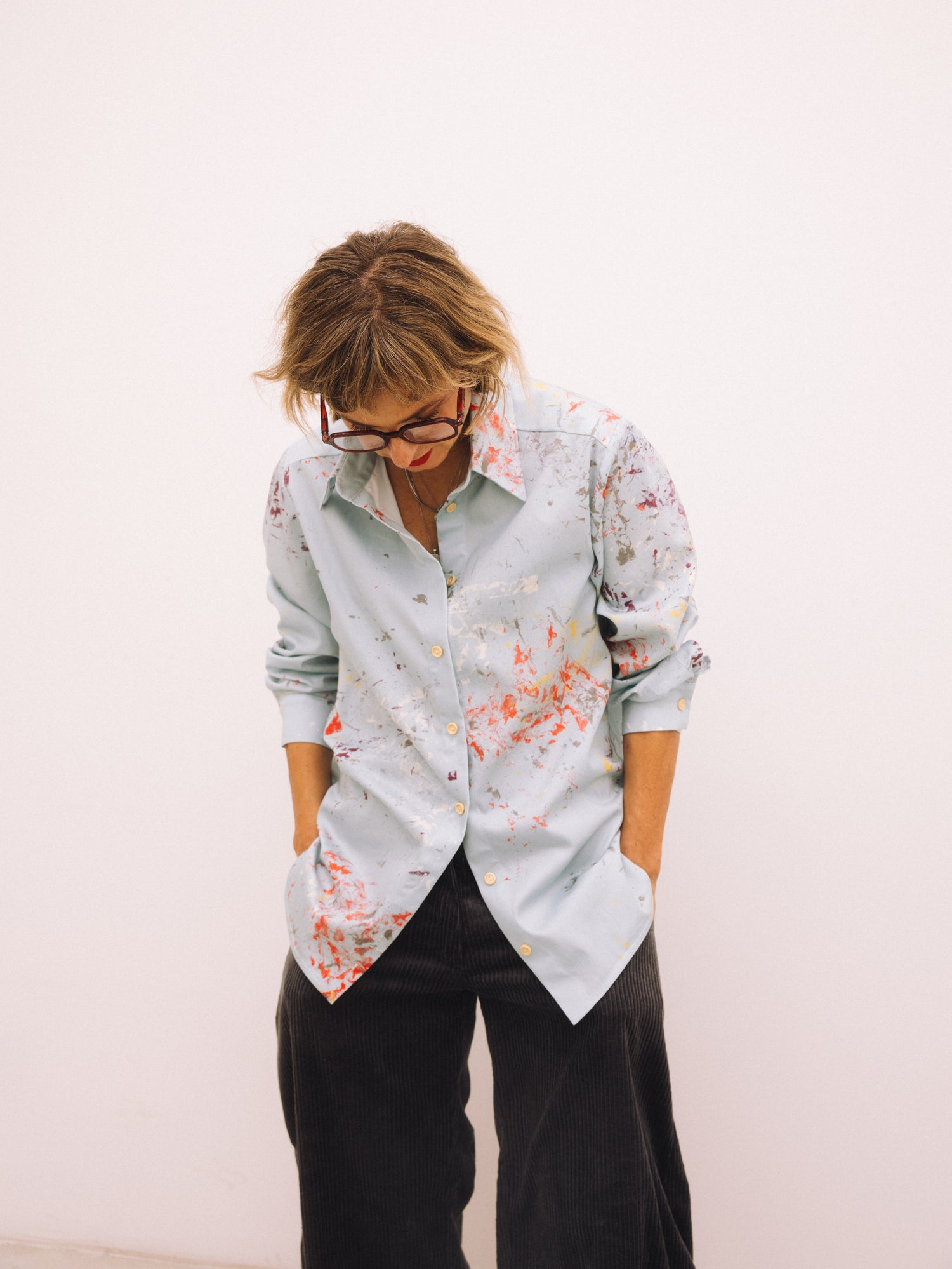 Atelier kék női oversized ing