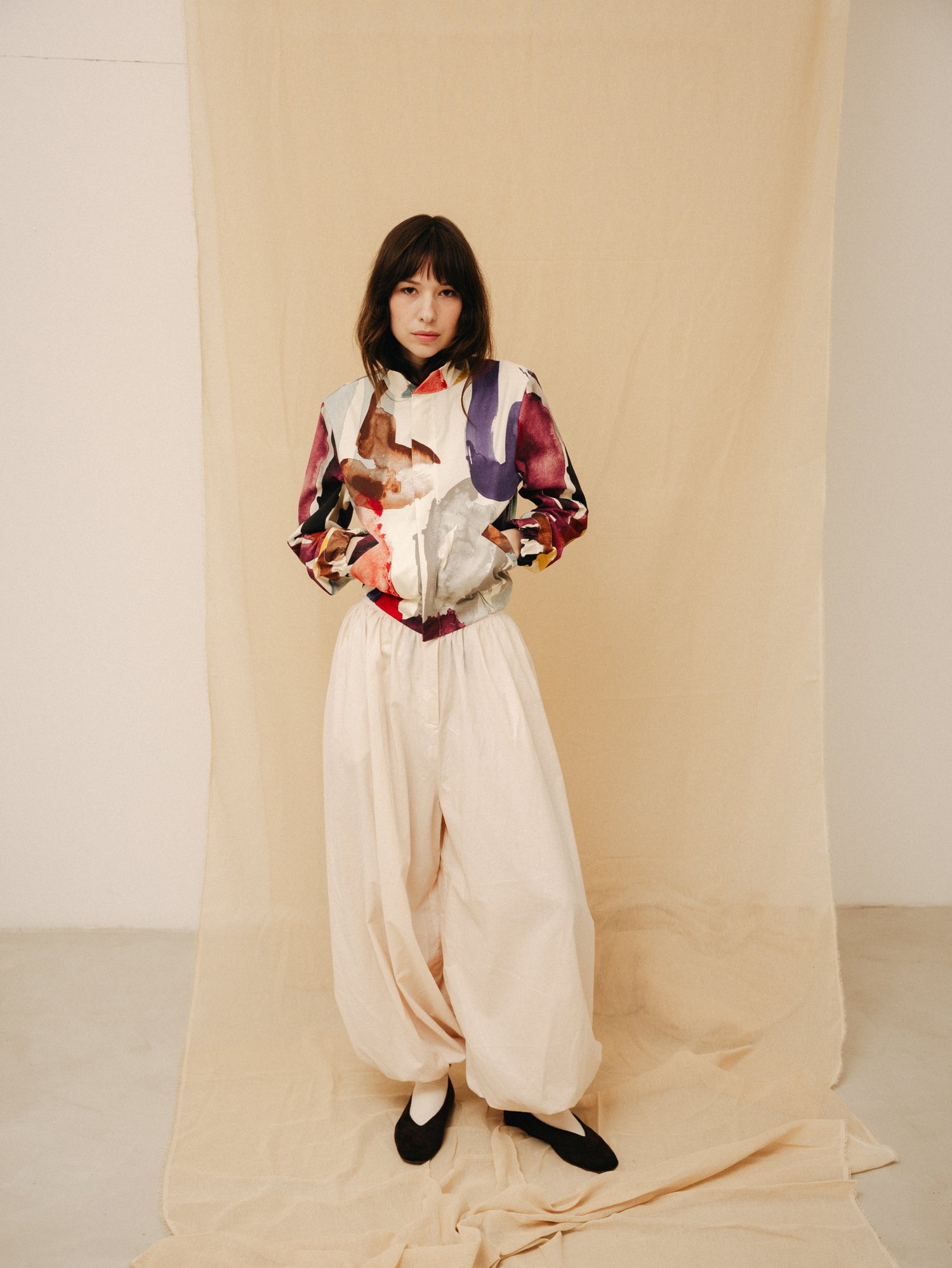 Symbols women's bomber jacket