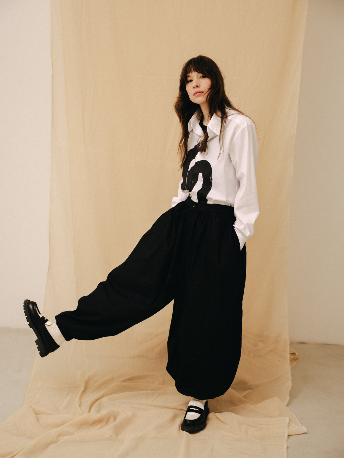 Fekete női ballon nadrág