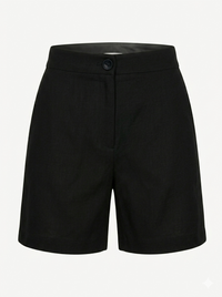 Fekete len női short
