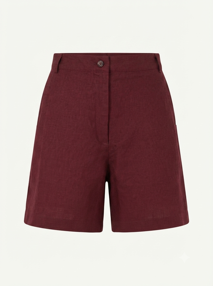 Bordó  női short