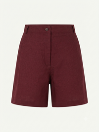 Burgundy women's shorts
