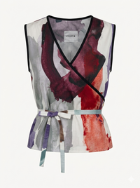 Symbols overlapping women's top