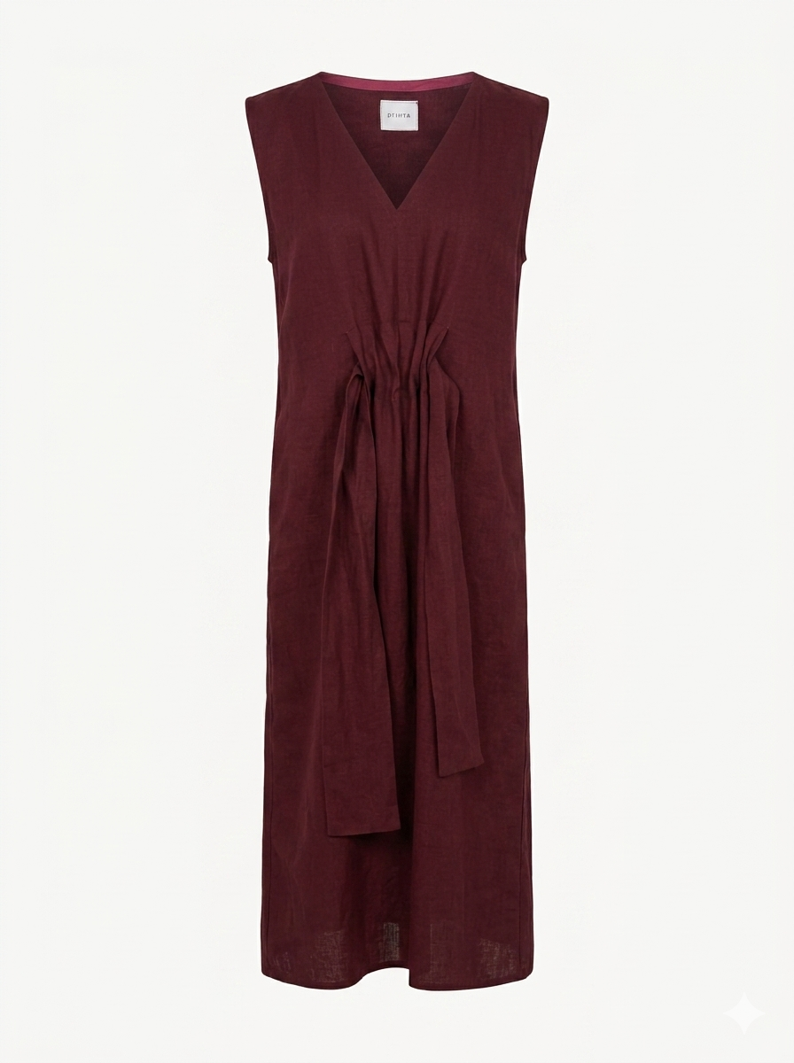 ZW burgundy midi dress
