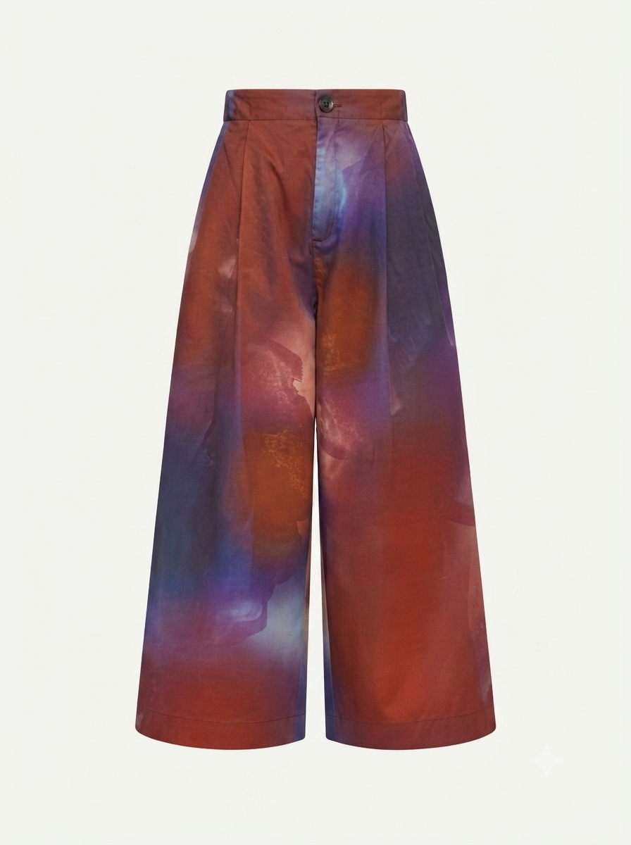 Burgundy haze női culotte nadrág