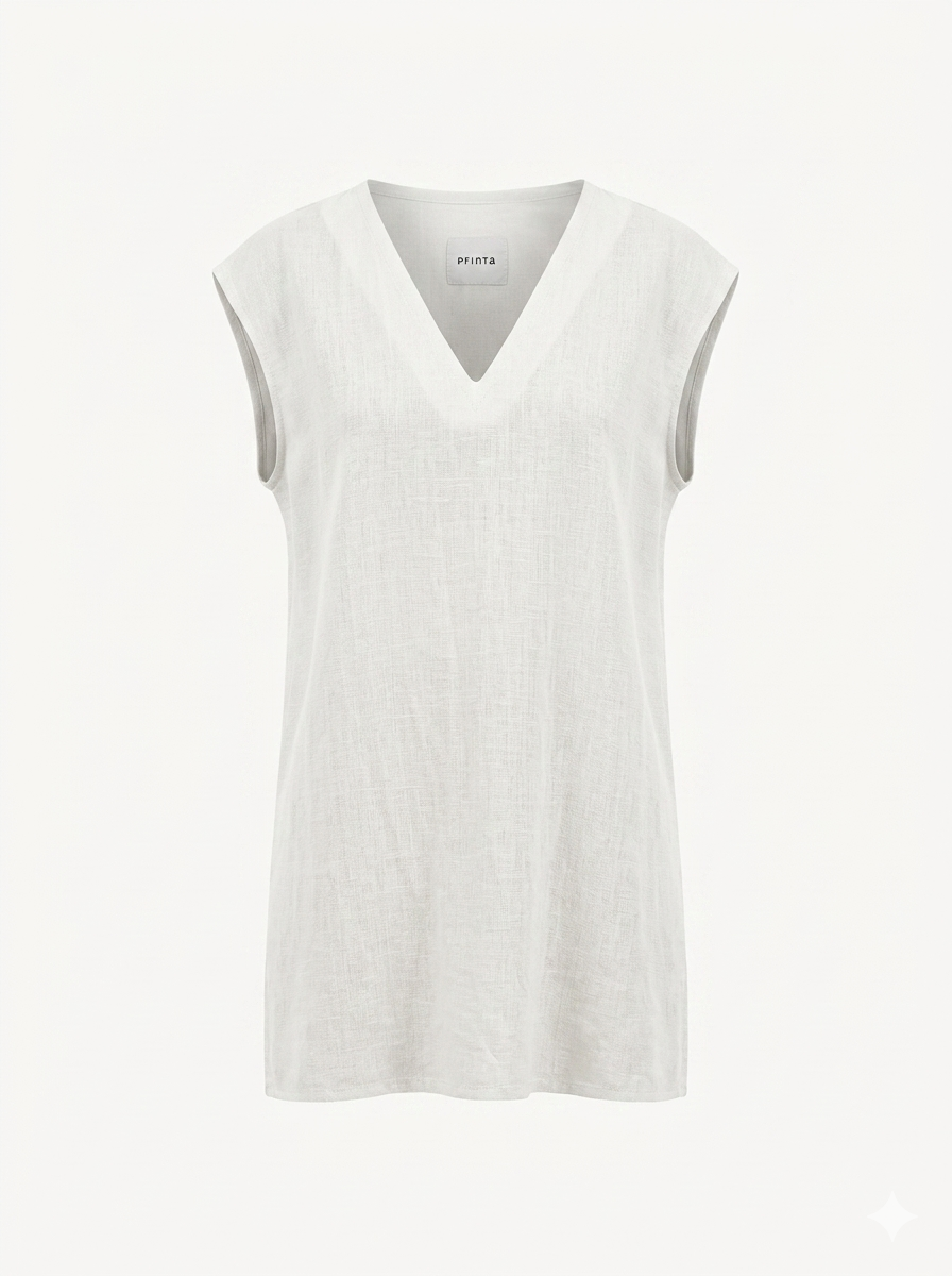 Natural linen women's tunic