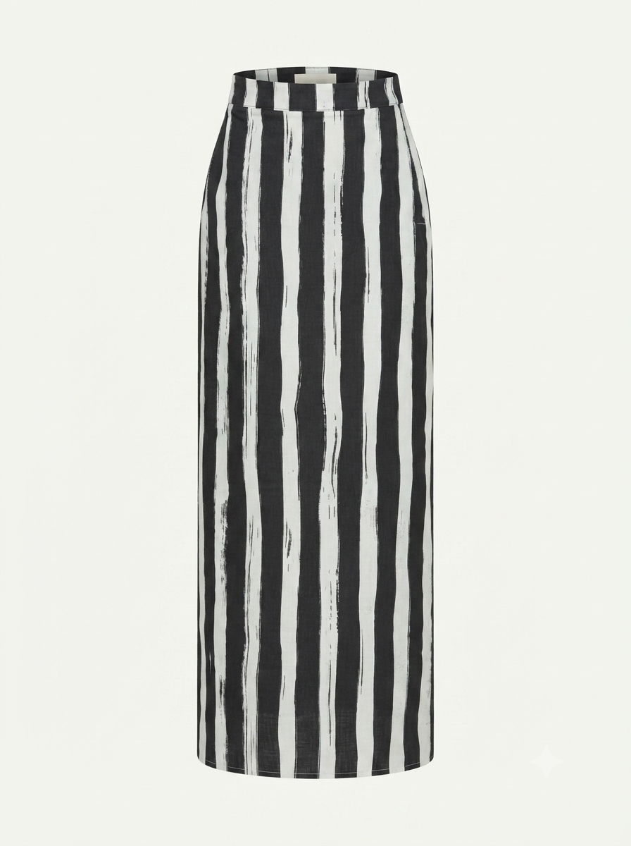 Natural black women's maxi skirt