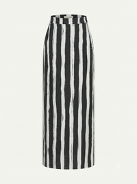 Natural black women's maxi skirt