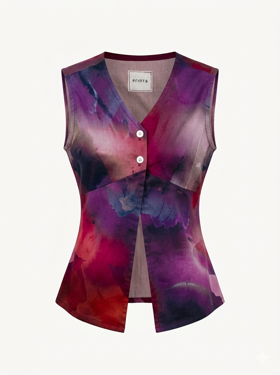 Burgundy Haze Women's Sleeveless Shirt
