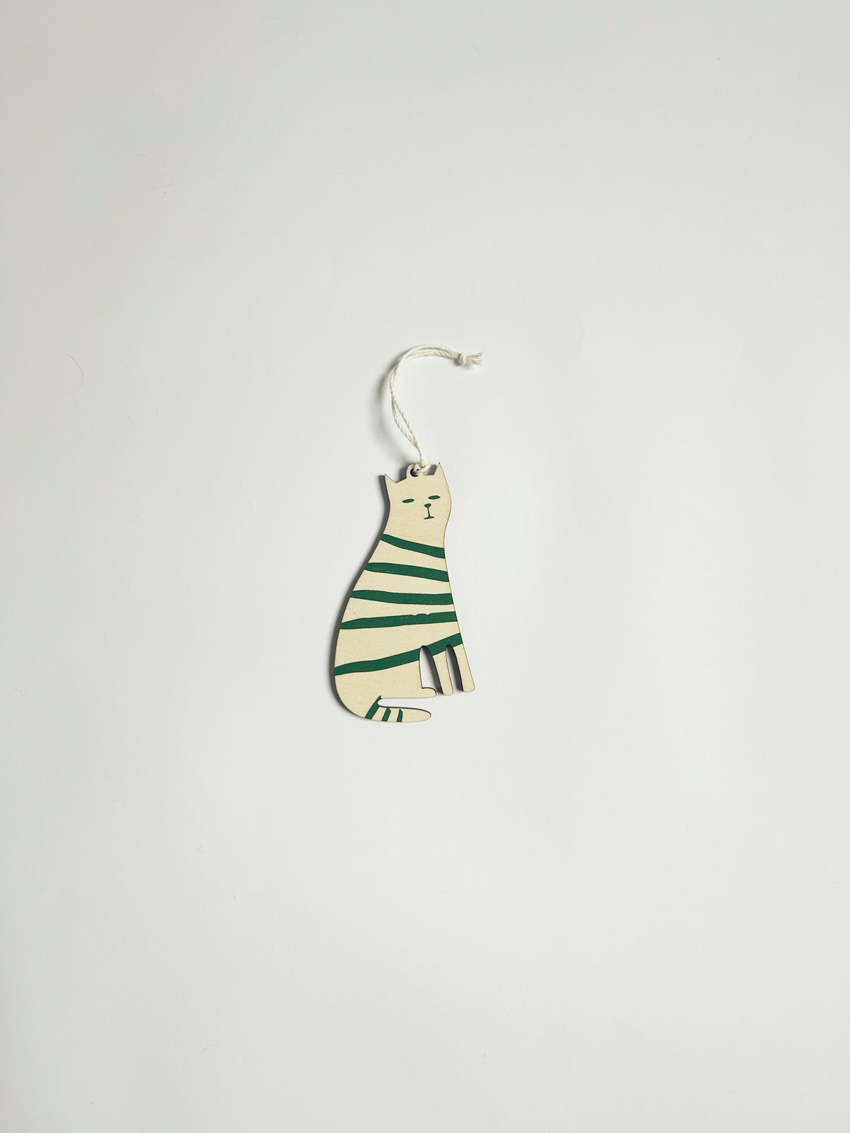 REVERIE green wooden Christmas tree decoration