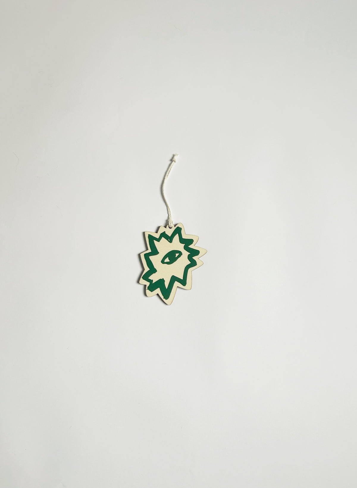 REVERIE green wooden Christmas tree decoration