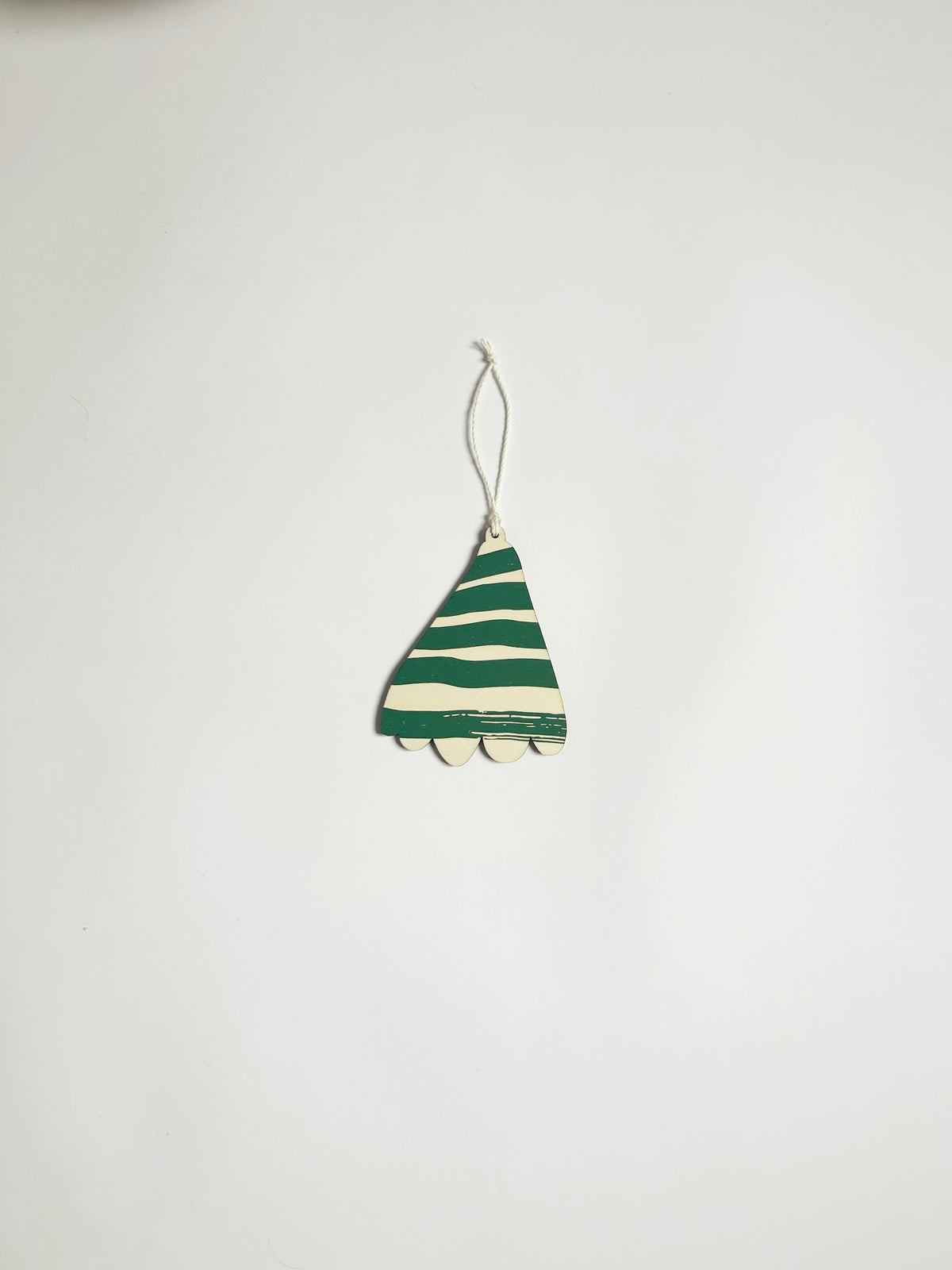 REVERIE green wooden Christmas tree decoration