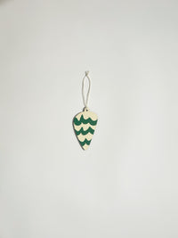 REVERIE green wooden Christmas tree decoration