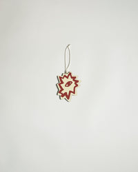 REVERIE rust brown wood Christmas tree decoration