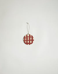 REVERIE rust brown wood Christmas tree decoration