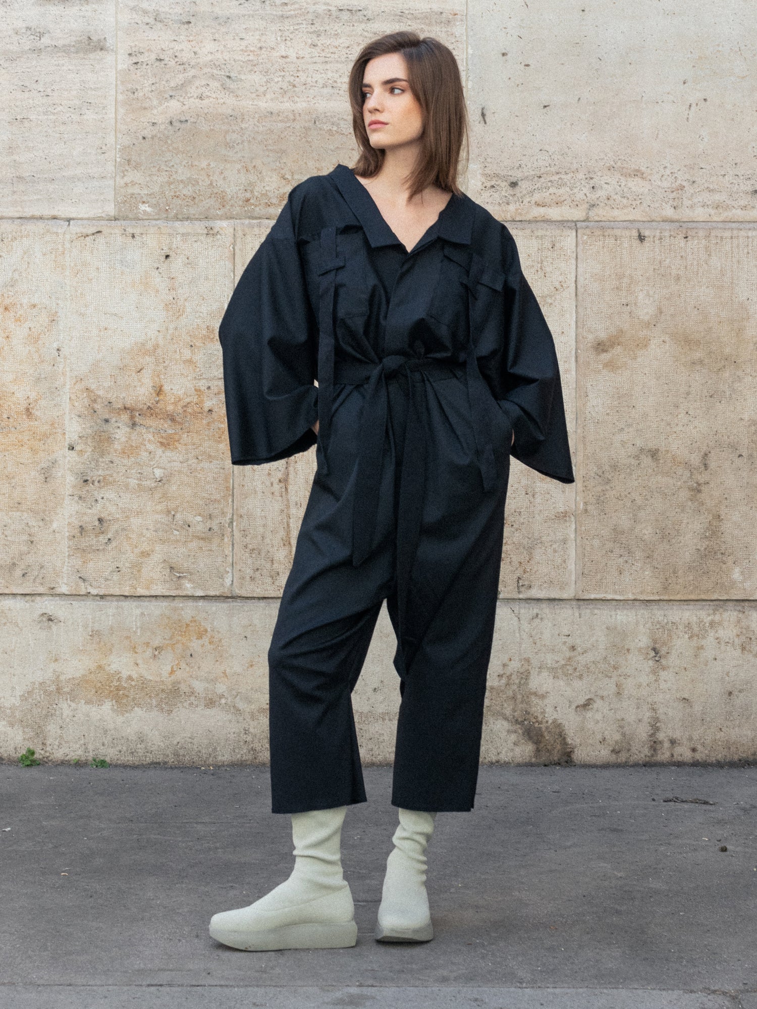 ZW women's overalls with black pockets