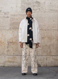 Fehér raglán ujjú női kabát - ARCHIVE