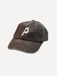 "P" embroidered brown baseball cap