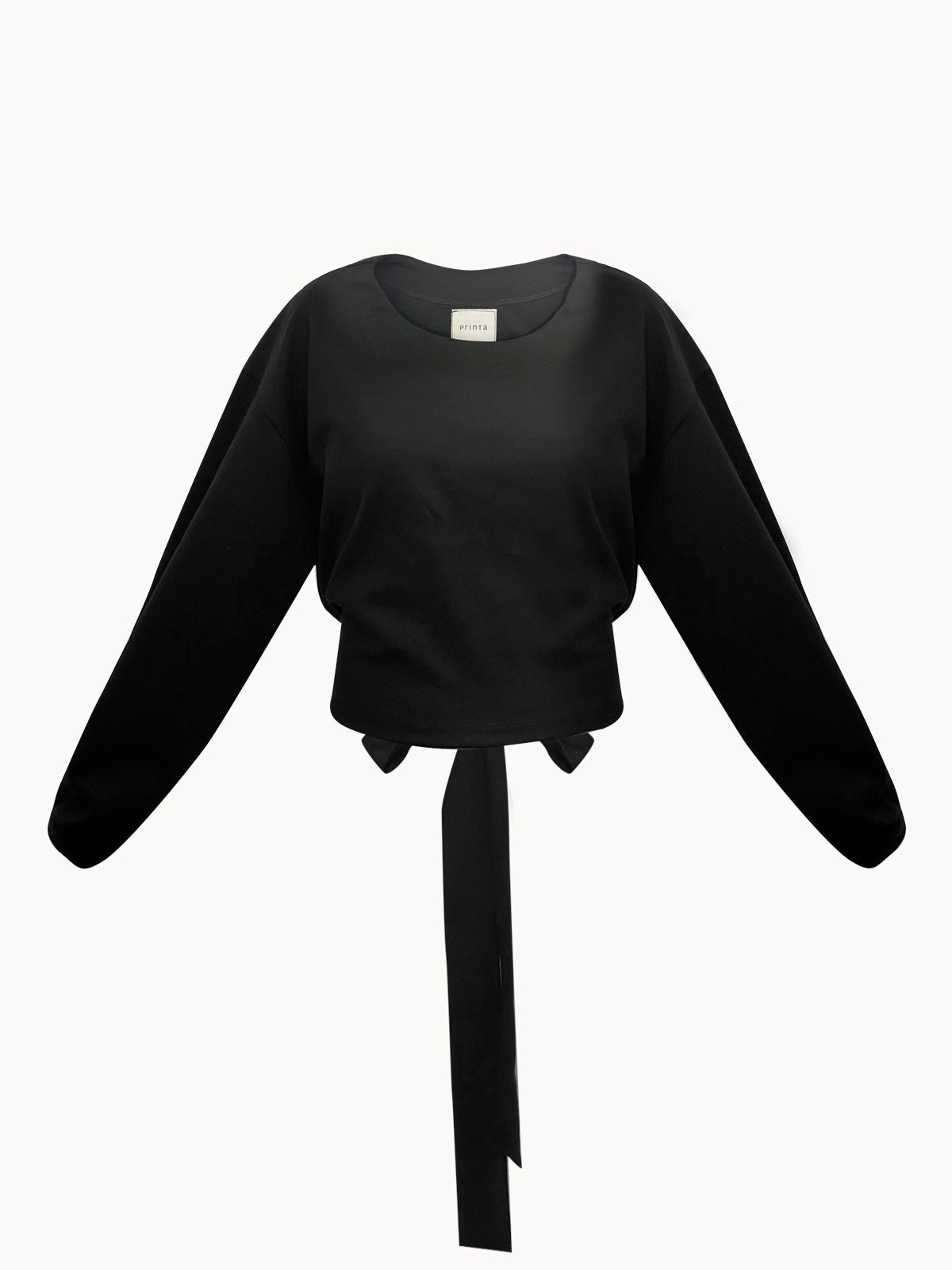 Blank canvas fekete megkötős női pulóver