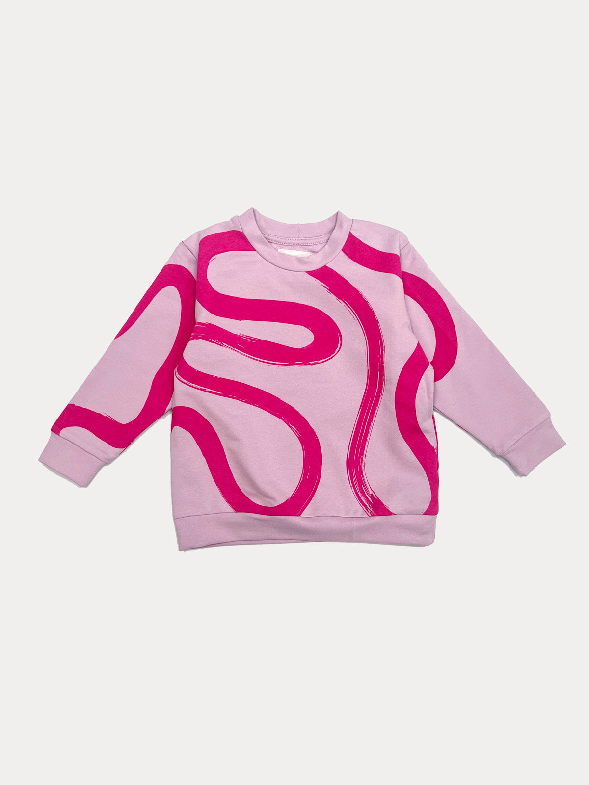 Curves purple children's sweater