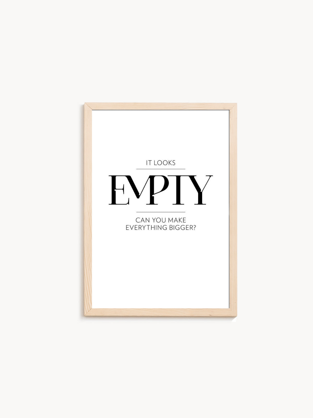 IT LOOKS EMPTY graphic - Marcell Puskás