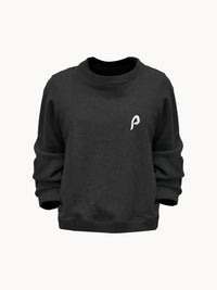 Fekete női oversized pulóver