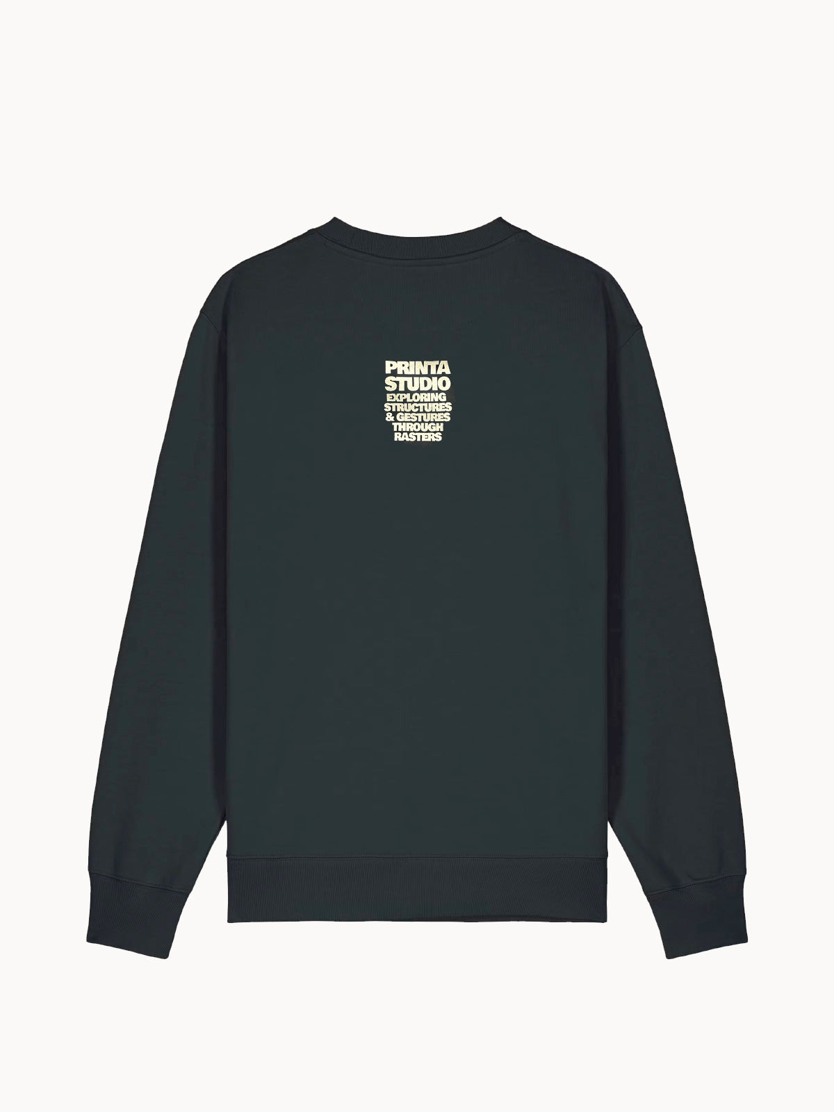 "brush stain" fekete férfi pulóver